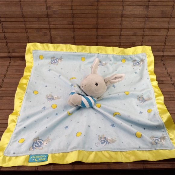Goodnight Moon Bunny Rabbit Lovey Plush Security Blanket Lovie - Picture 4 of 8